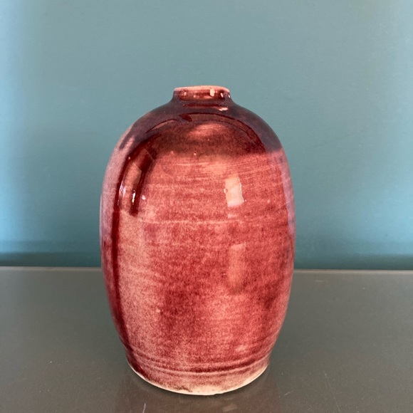 ☘️VTG Edgecomb Potters Purple Drip Vase☘️ - Picture 2 of 6